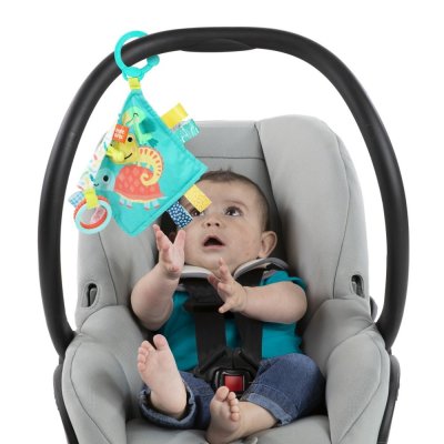BRIGHT STARTS Kuscheldecke mit C-Ring Fuzzy Feel ™ 0m +