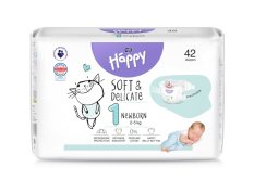 BELLA HAPPY Pañales Bebé desechables Recién Nacido 2-5 kg 42uds