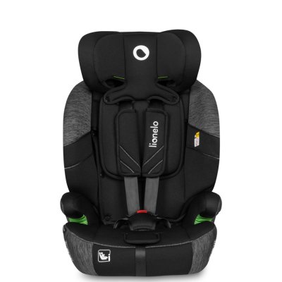 LIONELO Bilbarnstol Levi One i-Size (76-150 cm) Svart Grå