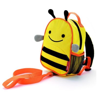 Mochila SKIP HOP Zoo com trela de segurança Bee 1 ano +