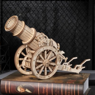 RoboTime 3D lesena mehanska sestavljanka Obleganje top