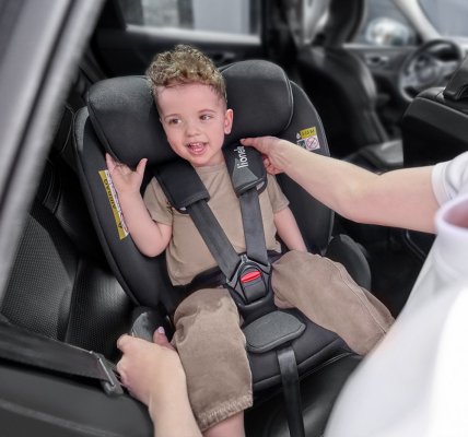 LIONELO Seggiolino Auto Navy i-Size (40-150 cm) Black Onyx