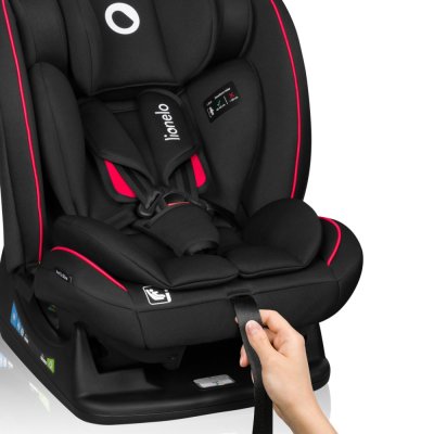 LIONELO Car Seat Aart i-Size (40-150 cm) Black Carbon Red