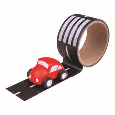 Bigjigs Toys Adhesive Tape Road with Toy Car