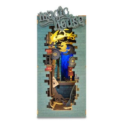 RoboTime Puzzle 3D Fermalibri Miniatura di casetta Vicolo del Mago