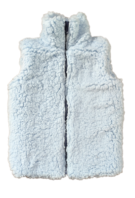 Chaleco cordero Monkey Mum® - Azul claro