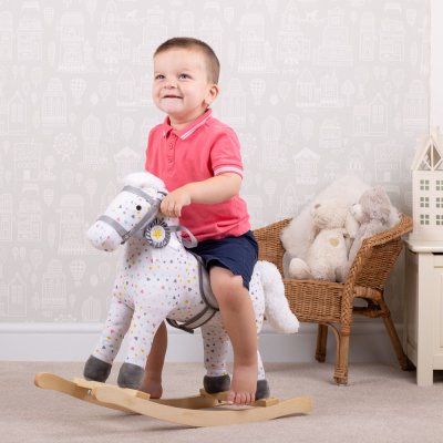 Bigjigs Toys Cheval à bascule à motifs