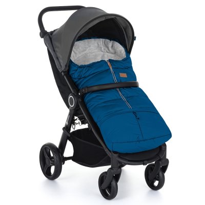 PETITE&MARS Set zimní fusak Jibot 3v1 + rukavice na kočárek Jasie Ocean Blue
