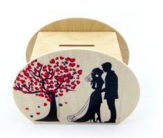 Hess Wooden Wedding Money Box