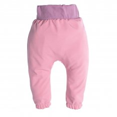 Dětské softshellové kalhoty s membránou Monkey Mum® - Cukrová vata