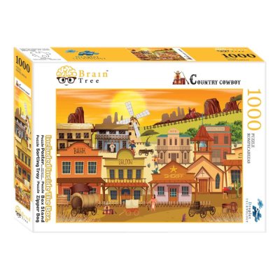 Brain Tree Puzzle Western Town 1000 pieces