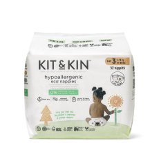 KIT & KIN Pañales desechables eco 3 (6-10 kg) 32uds