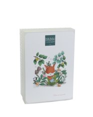 Doudou Geschenkset Plüsch Fuchs Romarin mit Schnullerhalter 19 cm