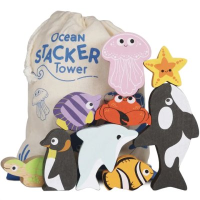Le Toy Van Petilou Torre Impilabile Oceano 9 pz