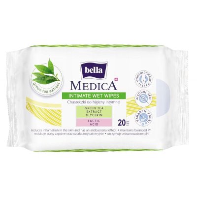 2x BELLA Medica Lingettes humides intimes 20 pcs