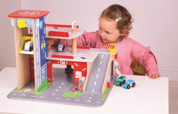 Bigjigs Toys Garage avec parking