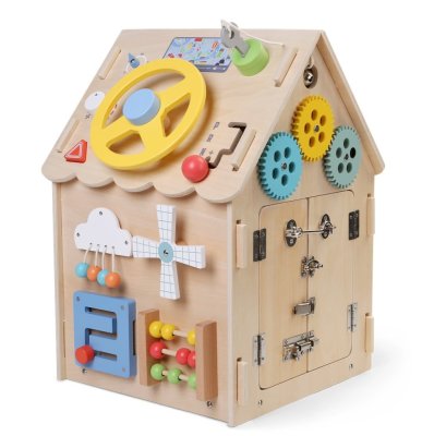 2Kids Toys Activity Board Häuschen Natur