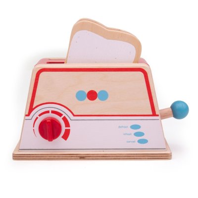 Bigjigs Toys Holz-Toaster mit Punkten