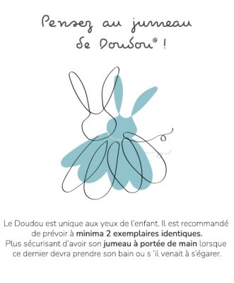 Coffret cadeau Doudou - Chien en peluche avec couverture en coton BIO 15 cm