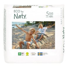 ECO BY NATY PANTS Jednorazowe pieluszki-majtki 5 (12-18 kg) 20 szt.