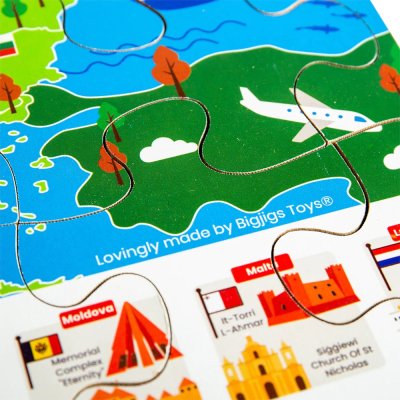 Bigjigs Toys Puzzle Europejskie zabytki