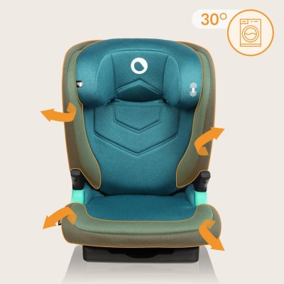 LIONELO Bilbarnstol Neal i-Size (100-150 cm) Green Turquoise