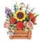 RoboTime Puzzle 3D din lemn, jardinieră cu flori