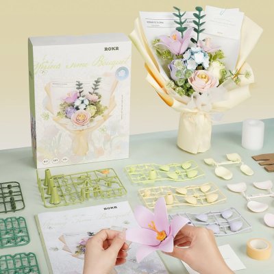 Puzzle 3D RoboTime Bouquet de printemps