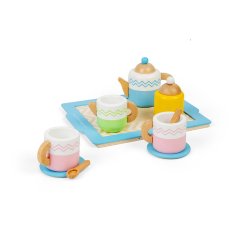 Bigjigs Toys Set da tè con vassoio
