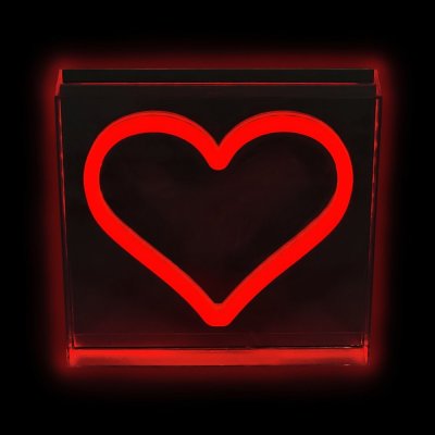 2Kids Toys LED NEON LIGHT svetilka Srce rdeča