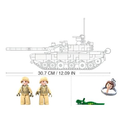 Sluban Model Bricks M38-B0790 Char de combat principal Type 99A