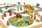 Bigjigs Rail Caminho de Ferro de Madeira com Campo 80 peças