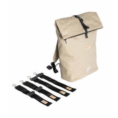 Monkey Mum® Integrierter Twill-Rucksack für die Babywanne Carrie – Wüstensand