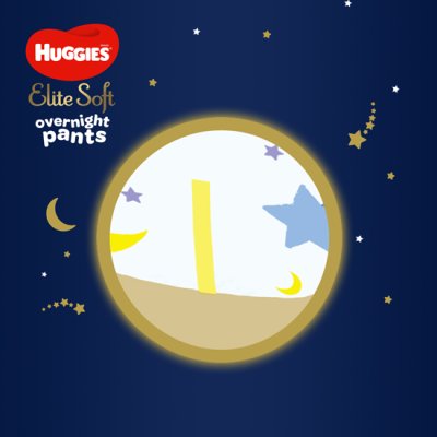 4x HUGGIES® Elite Soft Pants OVN Kalhotky plenkové jednorázové 4 (9-14 kg) 19 ks