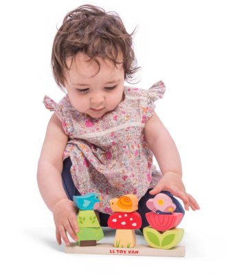 Le Toy Van Petilou Egymásra rakható kockák Vidám kert