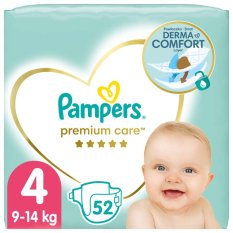 PAMPERS Premium Care Pannolini usa e getta 4 (9-14 kg) 52 pz