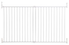 DREAMBABY Предпазна бариера Broadway 2-панелна изключително широка 76-134,5 см бяла