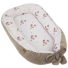 EKO Babynest bomull sammet Fox 90x60cm