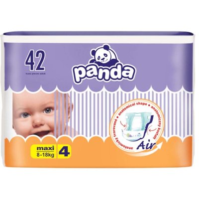 2x BELLA PANDA Wegwerfwindeln 4 Maxi (8-18 kg) 42 Stk