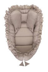 BELISIMA Otroško gnezdo Pure cotton Latte 85x55 cm