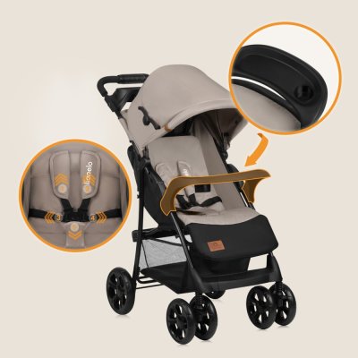 LIONELO Stroller Emma Plus Beige Latte