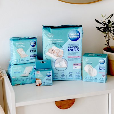 CANPOL BABIES Tampoane postpartum respirabile pentru noapte (10 buc)