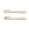 PETITE&MARS Juego de comedor silicona TAKE&MATCH 4 piezas Desert Sand - Dusty Rose 6m+