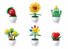 Sluban Flowers M38-B1073 Blumen mit Augen klein Display 6 Stk