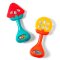 BABYONO Beißring edukativ mit Rassel Orange