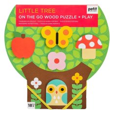 Petit Collage Puzzle robuste en bois Petit arbre