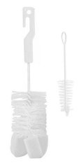 CANPOL BABIES Bottle cleaning brush with sponge - white - various types