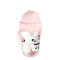 CANPOL BABIES Kubek niekapiący ze słomką i ciężarkiem Zwierzęta egzotyczne 270 ml różowy, 6m+