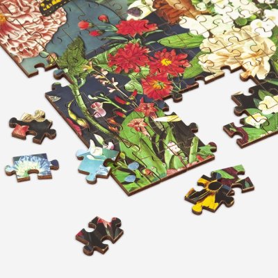 Galison Drewniane puzzle ogród motyli 144 elementy