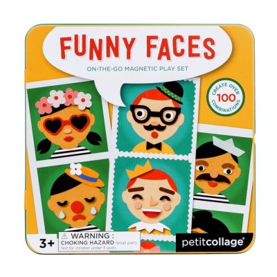 Petit Collage Magnetyczne puzzle Wesołe buzie
